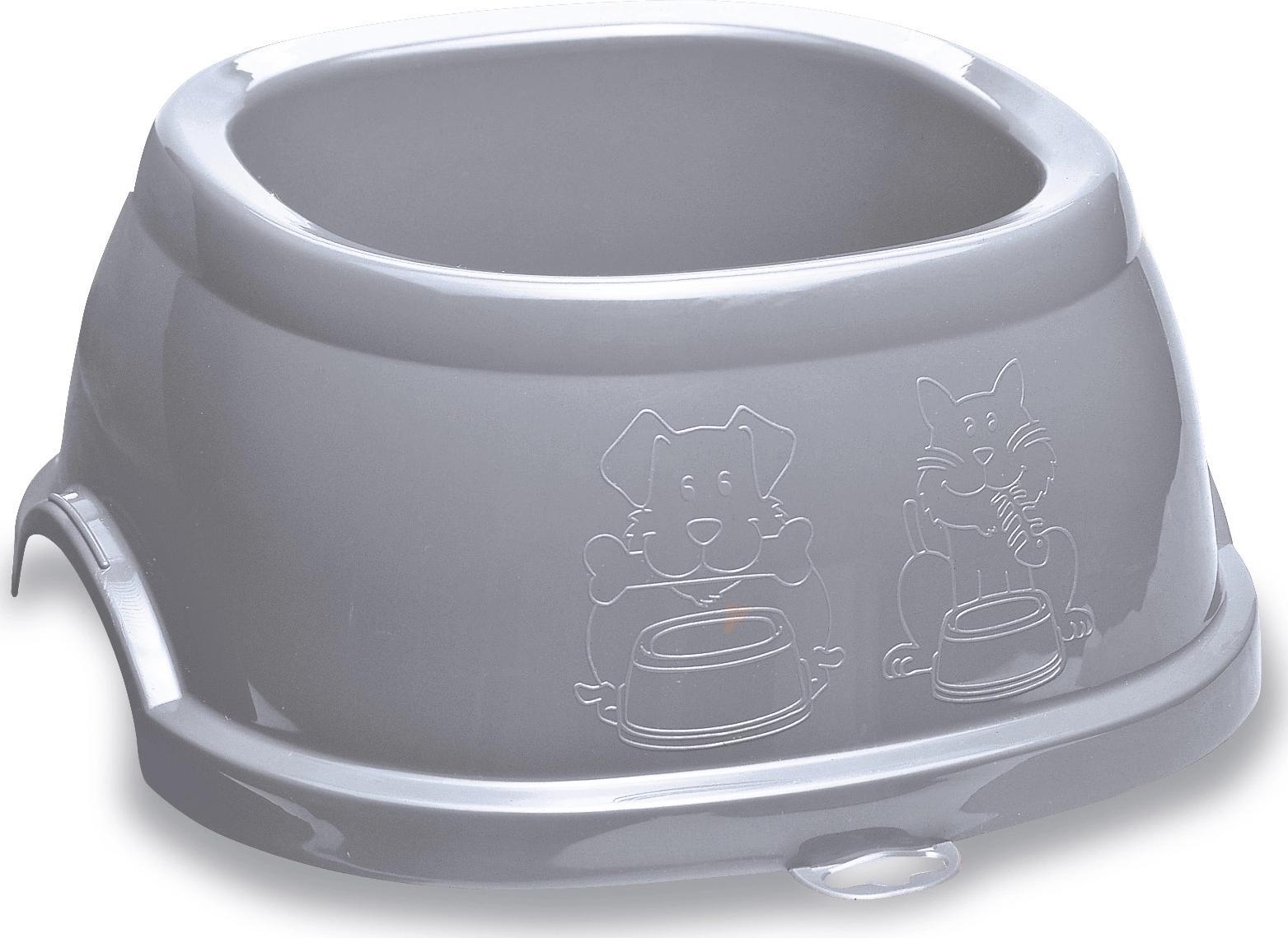 Zolux ZOLUX Miska BREAK 5 plastikowa antypoślizgowa 3l kol. szary (474224GPI)