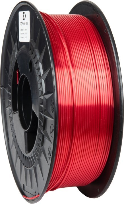 3DPower Filament 3DPower PLA SILK 1.75mm Czerwony 1kg