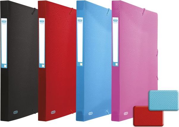 Elba TECZKA Z GUMKĄ ELBA URBAN 25MM CZARNA CZARNA