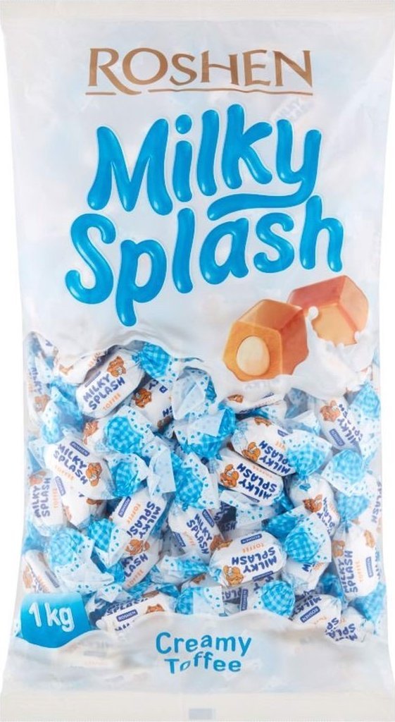 Roshen Milky Splash Toffi z nadzieniem mlecznym 1 kg