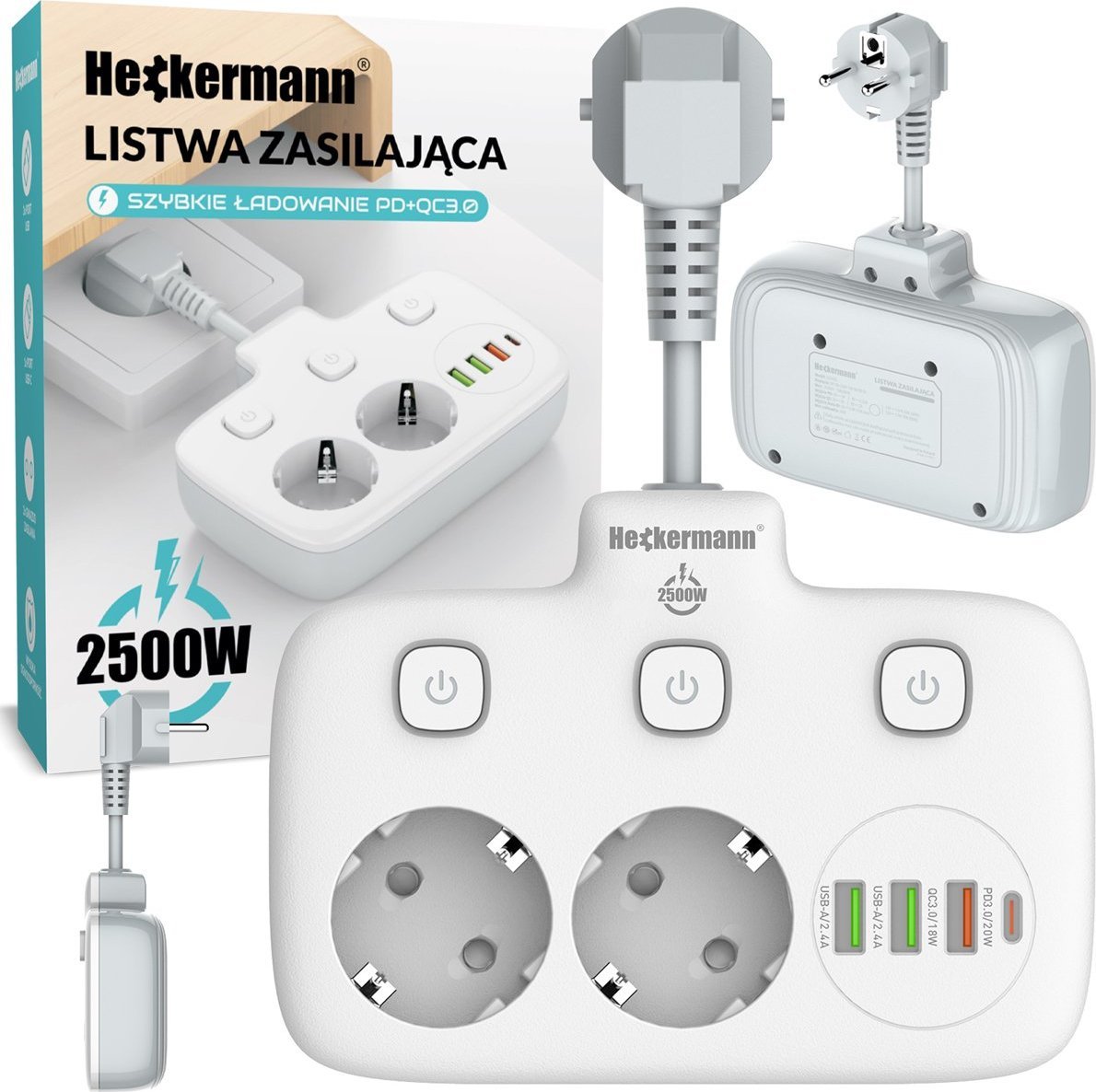 Listwa zasilająca Heckermann Listwa zasilająca Heckermann SE2435