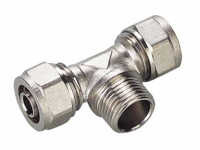 Trójnik 3/4x20x20 PEX-ALU-PEX chrom