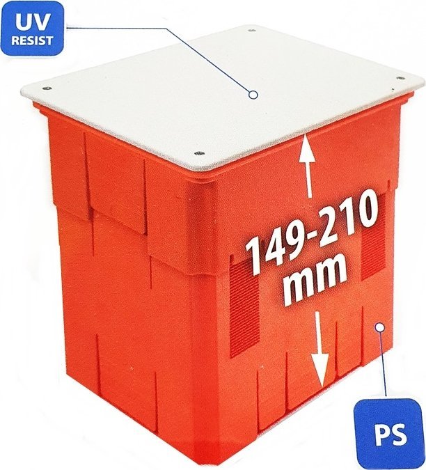 Pawbol Puszka Pawbol R.8147 do złącza odgromowego IP20 pomarańczowa/szara
