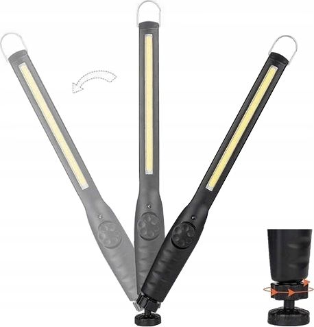 Wobell Latarka Warsztatowa Lampka Lampa Cob Led 700Lm 360