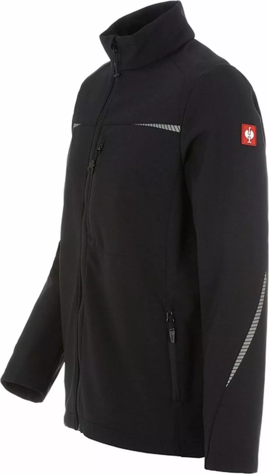 Strauss House Productions e.s.motion 2020 - kurtka softshell, wodoodporna, wiatroszczelna i oddychająca dzięki mebranie dryplexx - kasztanowy/zielony