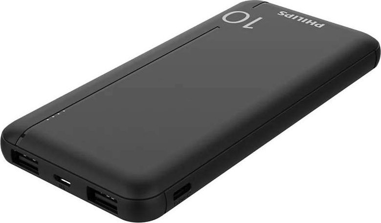 Powerbank Philips Power bank 10000mAh 2xUSB czarny Philips DLP1810NB