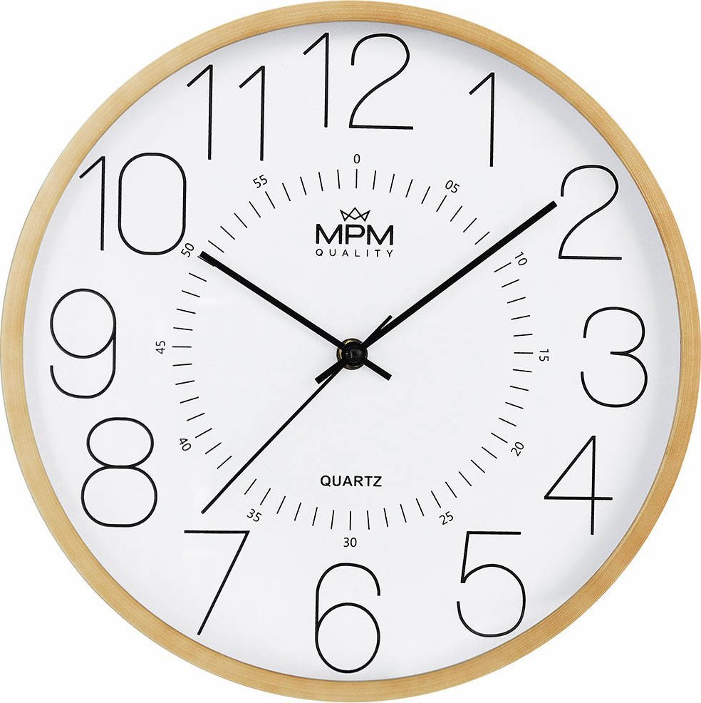 MPM Zegar ścienny MPM E01.4233.5100 fi 30 cm Czytelny