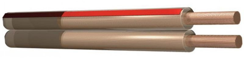 Przewód głośnikowy 2x2.5 Clear PD Connex 1m one size