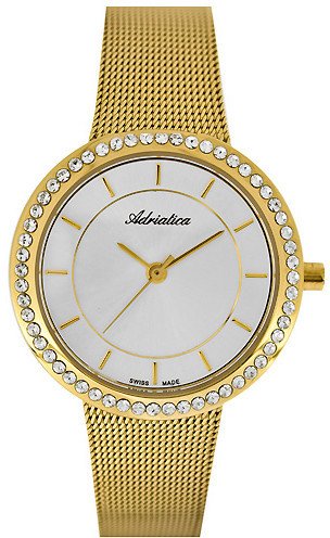 Zegarek damski Adriatica A3645.1113QZ złoty