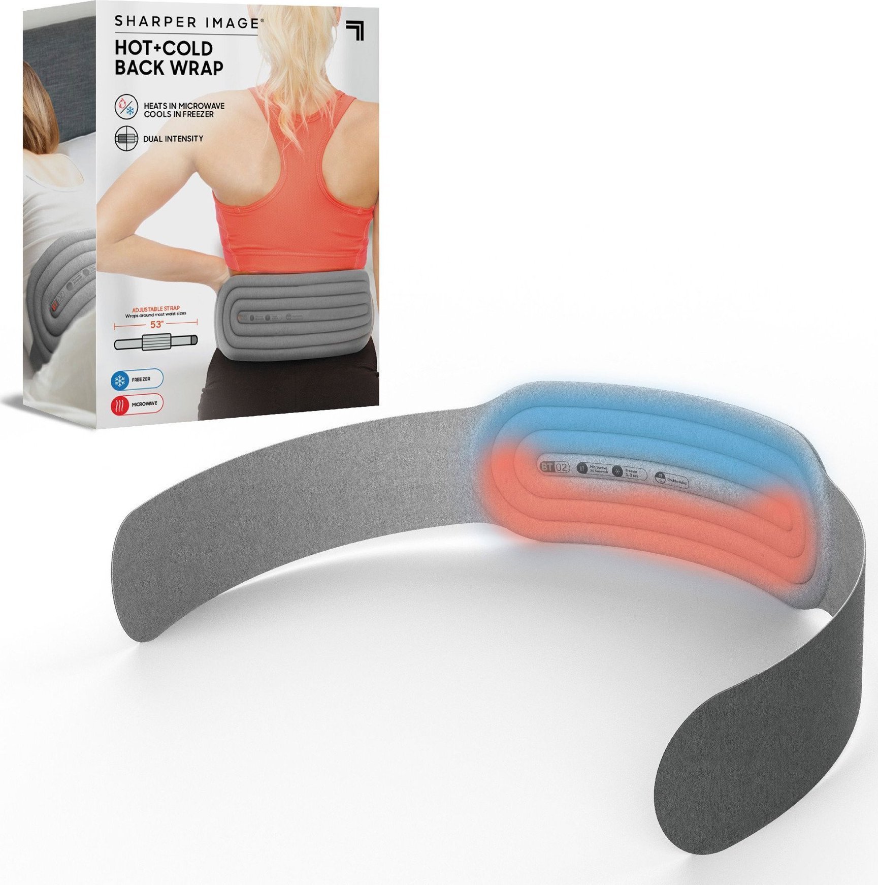 Sharper Image Back bandage with heat and cold