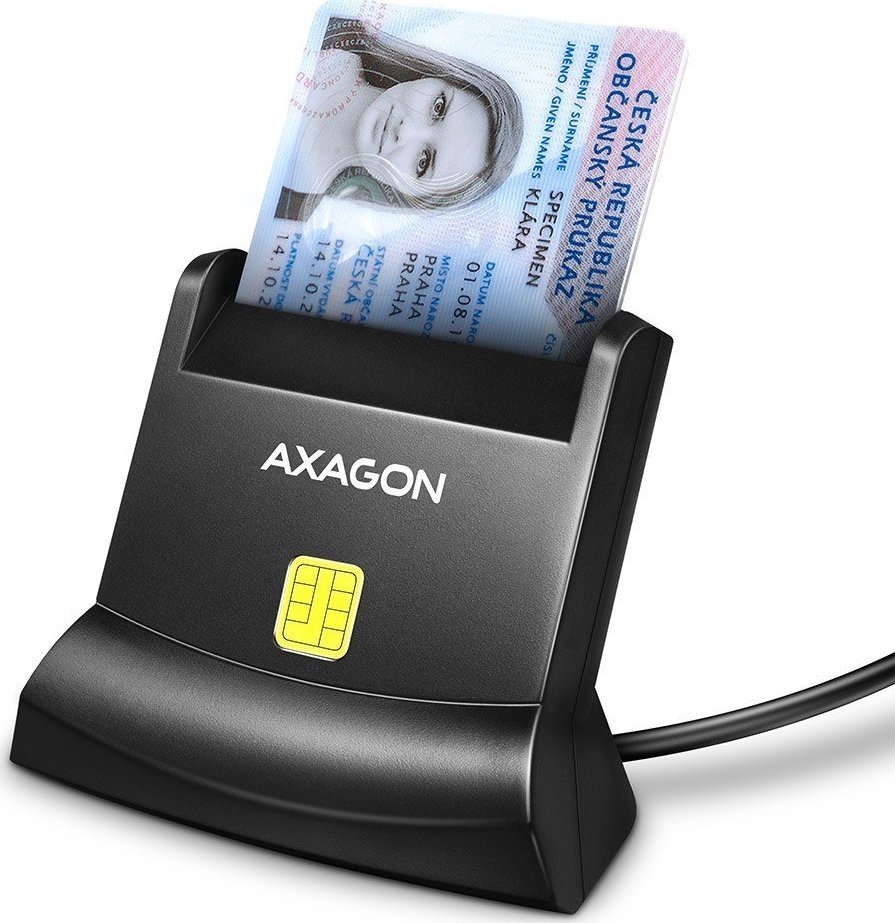 Axagon Czytnik kart identyfikacyjnych CRE-SM4N USB-A StandReader