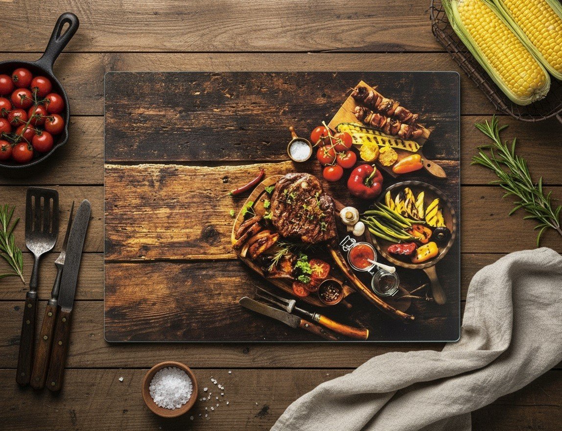 Deska szklana 40x30 cm Tasty hartowana