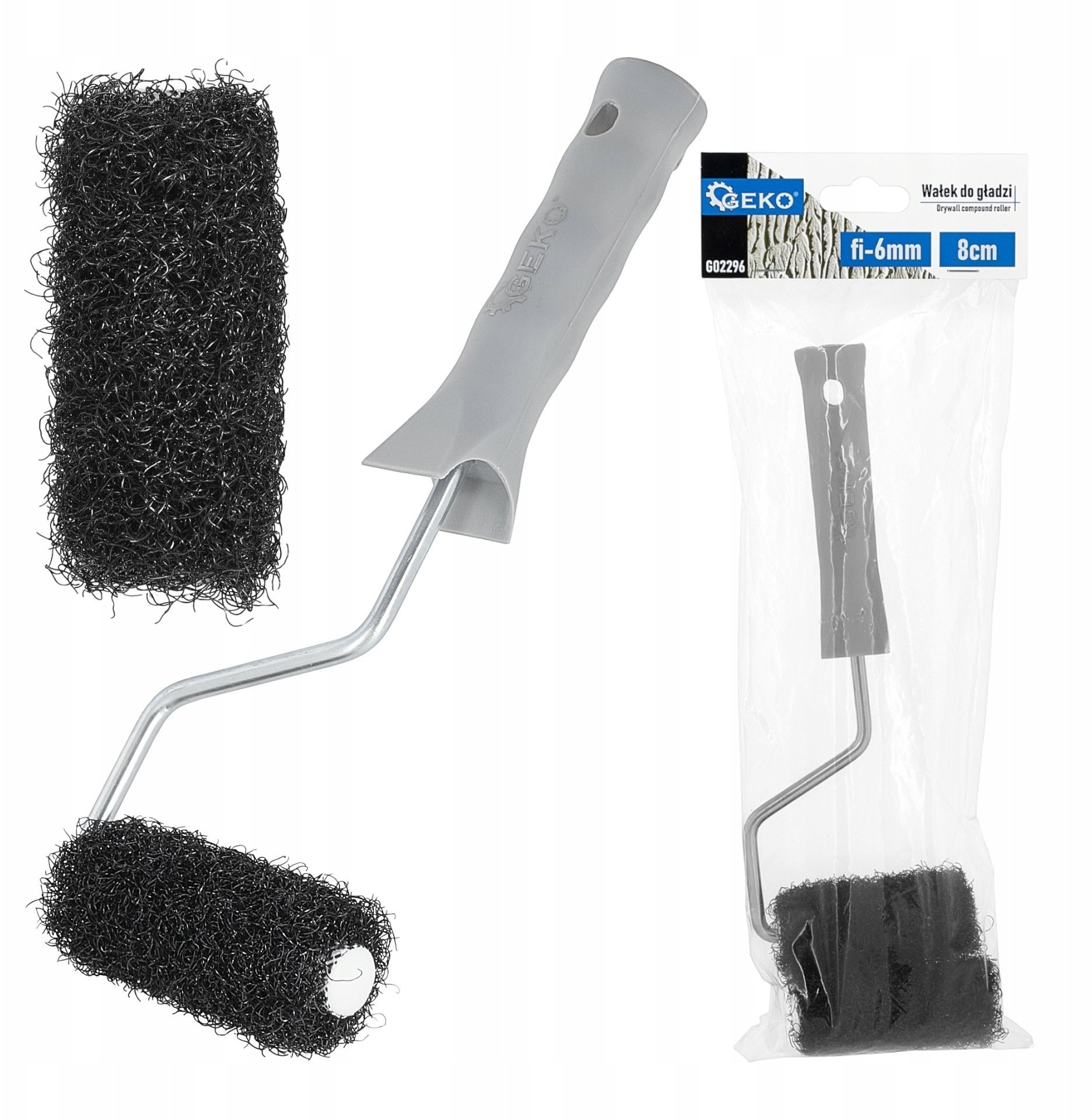 Wałek do gładzi z rączką 8cm 4cm fi-6mm + zapas (100)