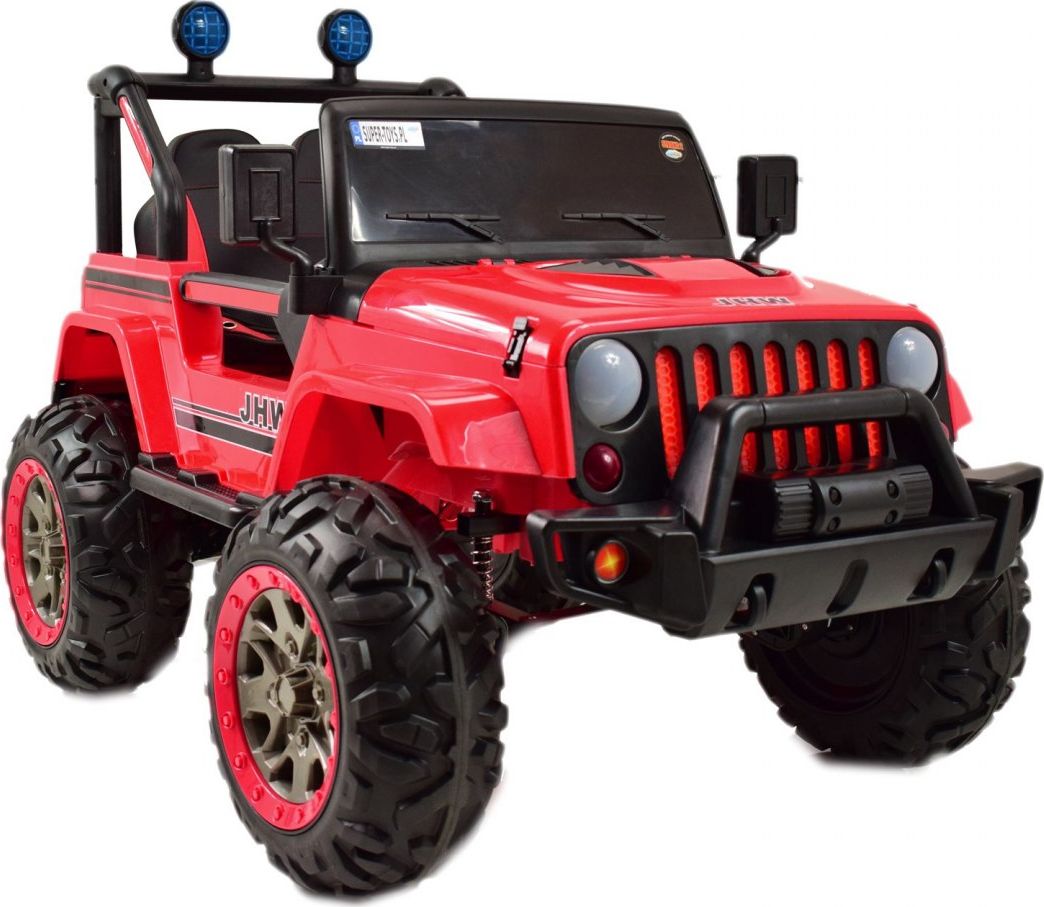 Import SUPER-TOYS AUTO NA AKUMULATOR 4X4 JEEP 4X4, FUNKCJA BUJANIA, PILOT/JHW5188