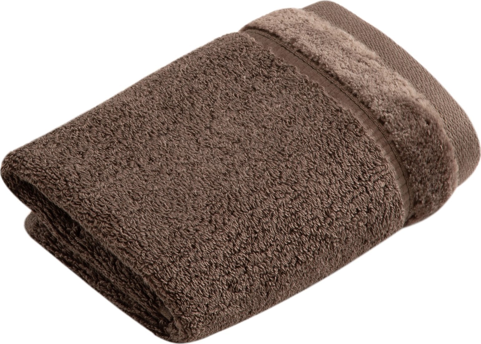 Vossen Ręcznik bawełniany 30x30 cm PURE Toffee 681 Brązowy