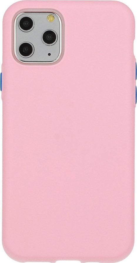 Mocco Soft Cream Silicone Back Case for Apple iPhone 12 Mini Light Pink