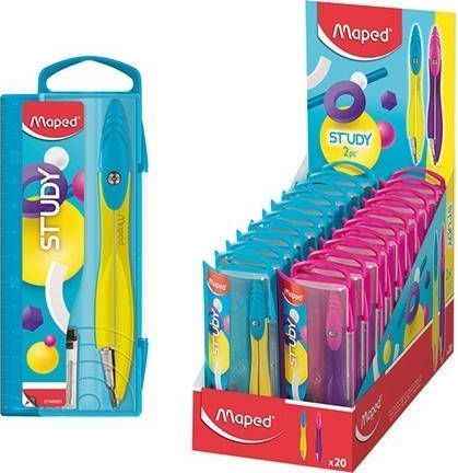 Maped Cyrkiel Study Pop z wkładami grafitowymi