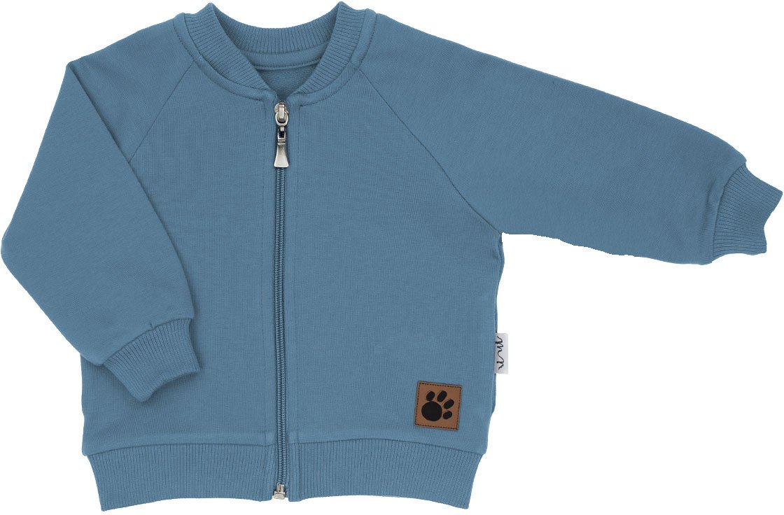 Bluza dresowa rozpinana dla chłopca morski Nicol Eddy 74