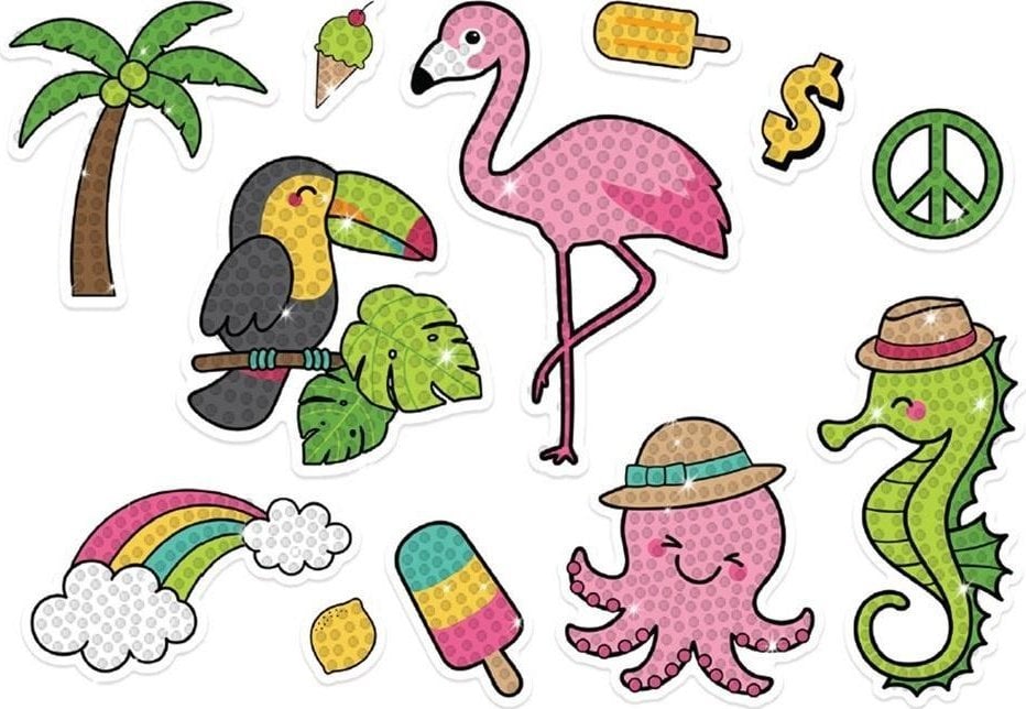 Creative Company Haft diamentowy naklejki egzotyczne wakacje