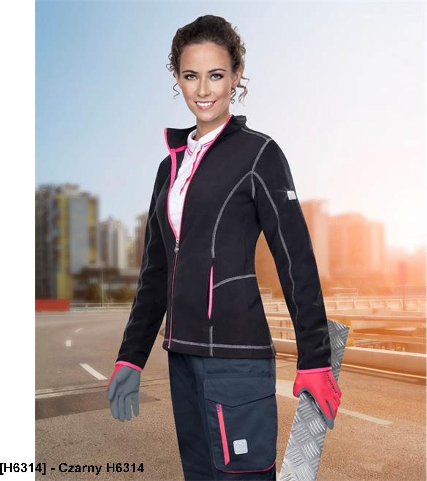 Ardon ARDON FLORET - bluza polarowa damska - Czarny H6314 2XL