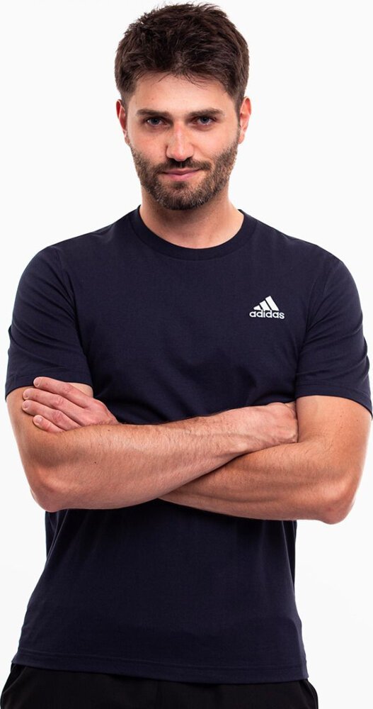 Adidas Koszulka męska adidas Essentials Jersey Embroidered Small Logo granatowa HY3404 XL