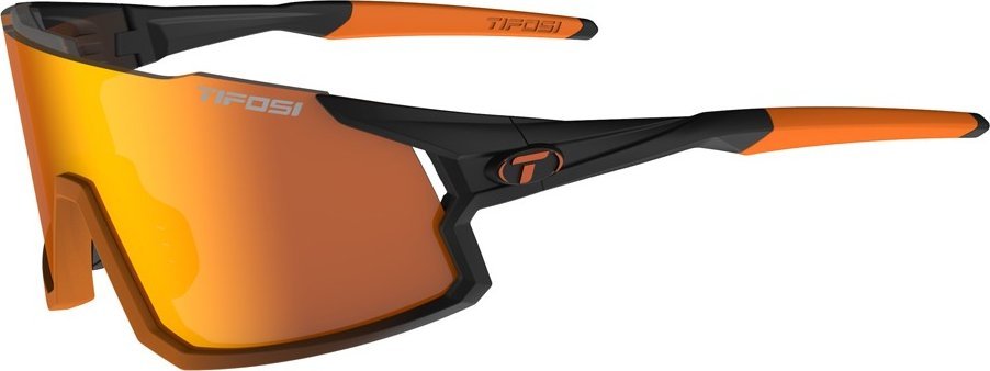 TIFOSI Okulary TIFOSI STASH CLARION black orange fade (3szkła XX% Orange, 41,4% AC Red, 95,6% Clear) (PREMIERA: 2024-05-15) (NEW 2024)