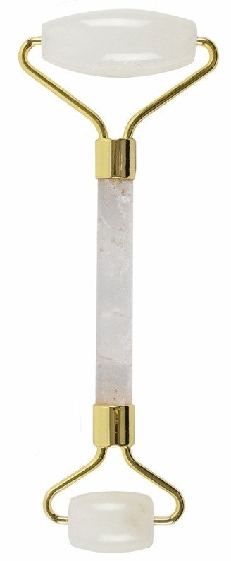 Masażer do twarzy podwójny - Kwarc Skalny