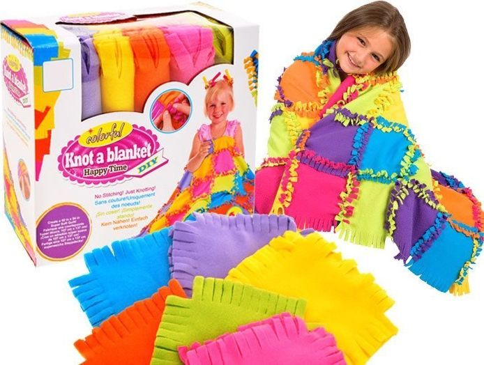 Jokomisiada Kocyk patchwork zestaw kreatywny DIY polar ZA1551