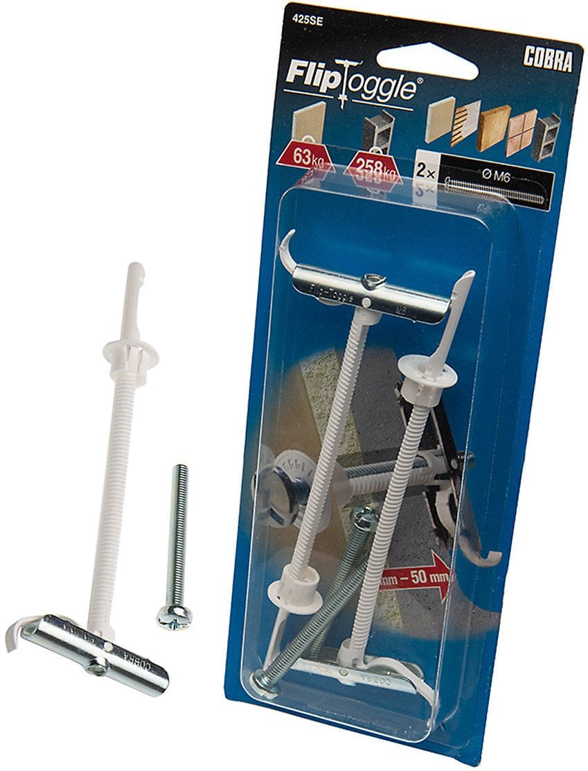 ANCHOR DRYW FLIP 6X77 PLAST 2 PCS