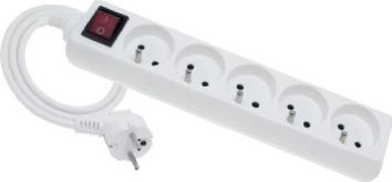 Listwa zasilająca Elgotech Economic 5 gniazd 1.5 m biała (EPS-501,5W)