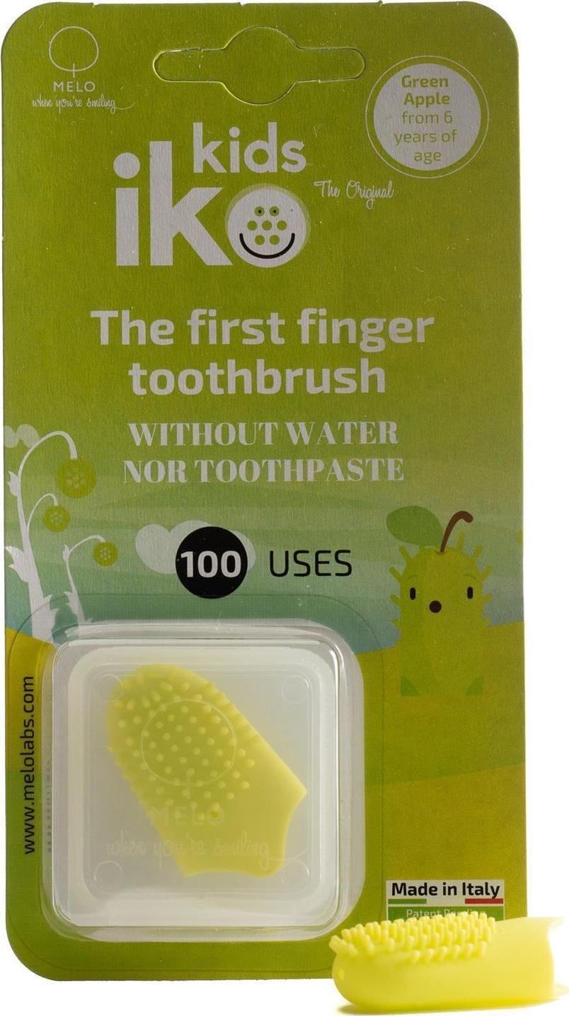 IKO IKO KIDS Kieszonkowa szczoteczka do zębów zielone jabłuszko one size