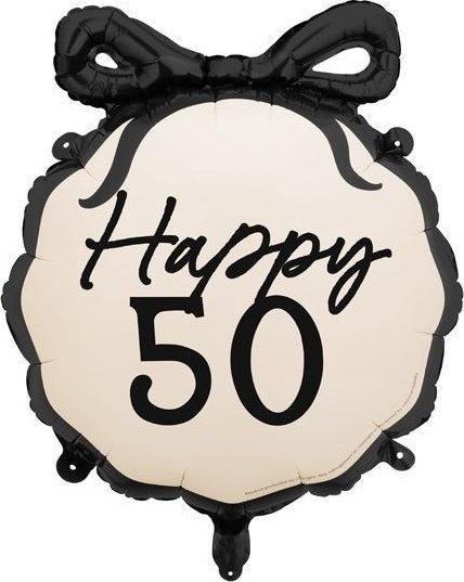 Balon foliowy pastylka Happy 50 47,5x45cm