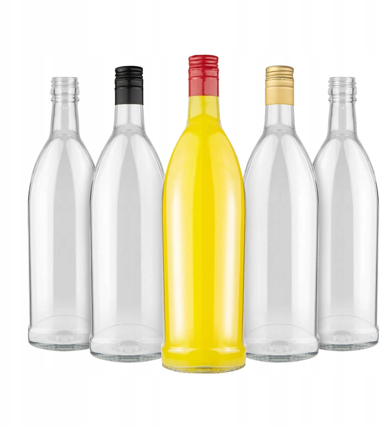 50x BUTELKI SZKLANE ISKRA 500 ml + ZAKRĘTKA Na Bimber Nalewki Wino Sok