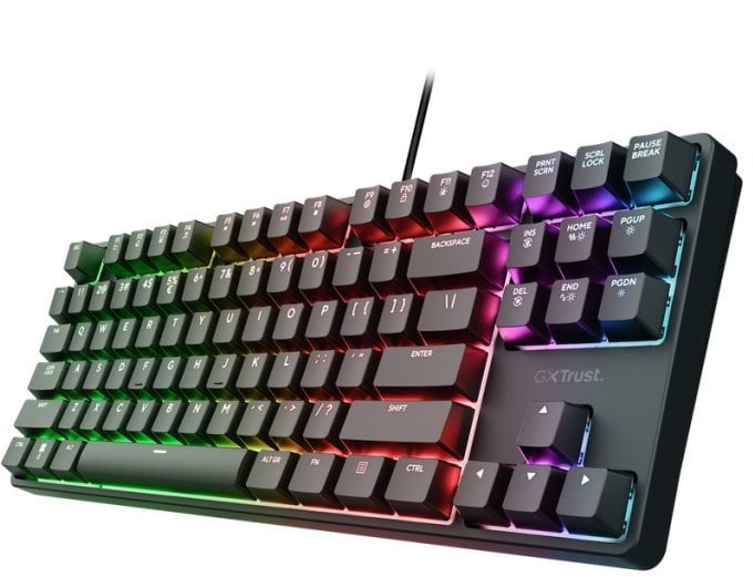 Klaviatūra Trust GXT 864 Cada Compact TKL Mechanical Gaming 8713439257243 25724 (8713439257243)