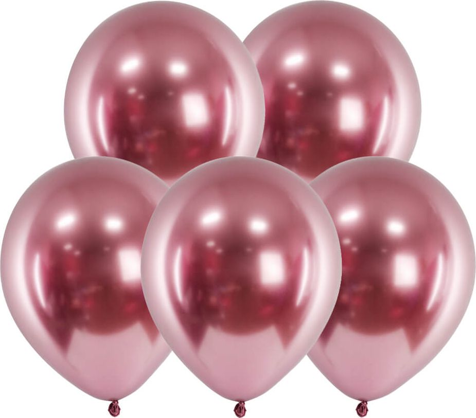 Party Deco Balony lateksowe Glossy różowe złoto - 30 cm - 50 szt. uniwersalny