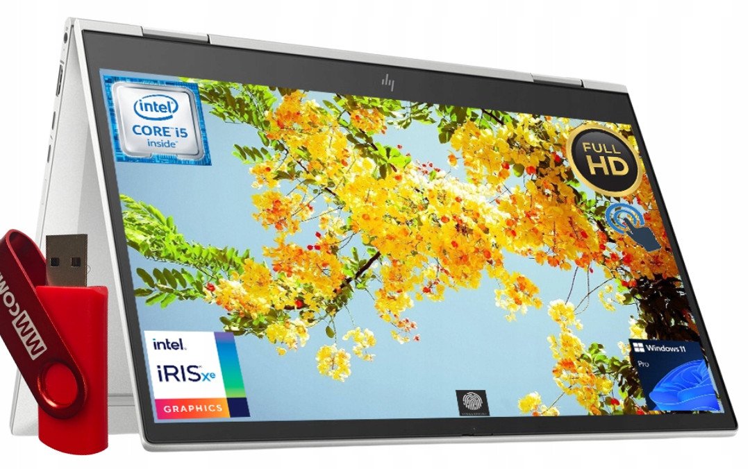 Laptop HP EliteBook x360 830 G8 i5 16GB 2TB SSD 13,3" 1920x1080 IPS WYDAJNY