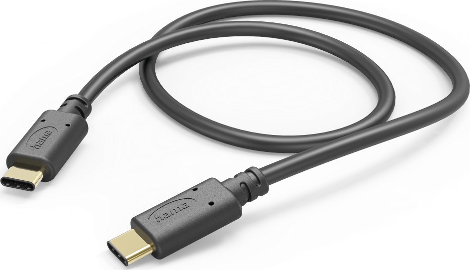 Kabel USB Hama USB-C - USB-C 1 m Czarny (002015890000)