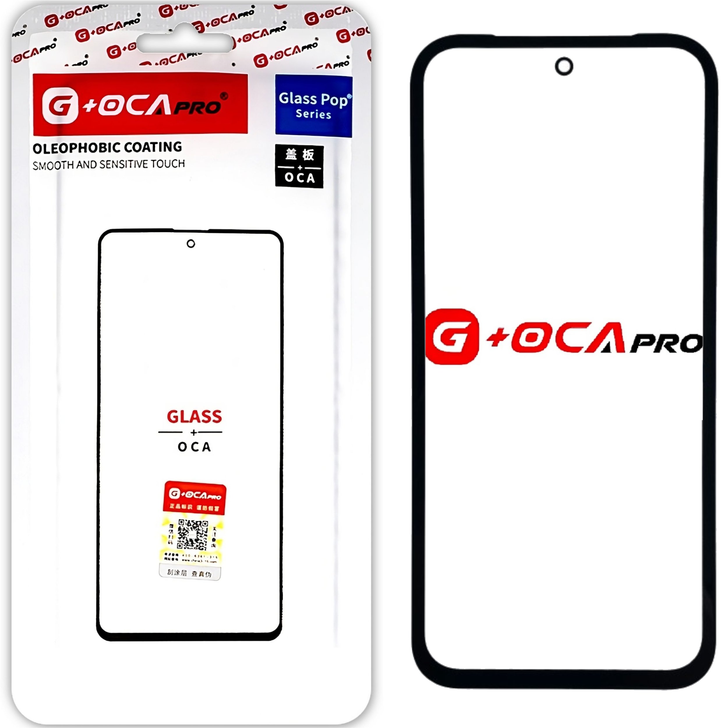 Szybka z Klejem OCA do Google Pixel 8A Refabrykacja Ekranu G+ OCA Pro