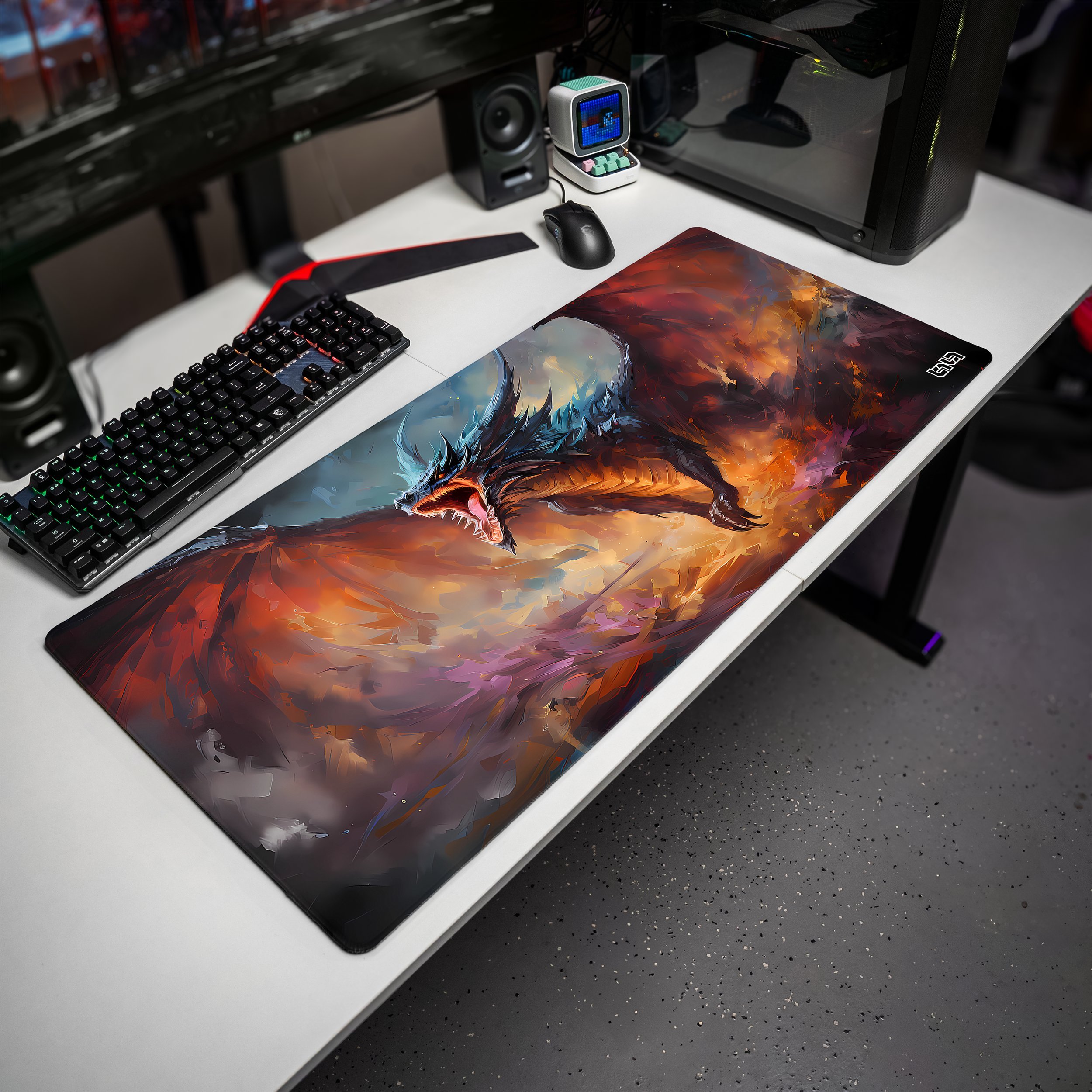 Podkładka Tilt PODKŁADKA POD MYSZ MYSZKĘ Smoczy Gniew 90x40 TILT Duża Antypoślizgowa