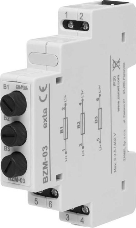 Zamel Gniazdo bezpiecznikowe modułowe BZM-03