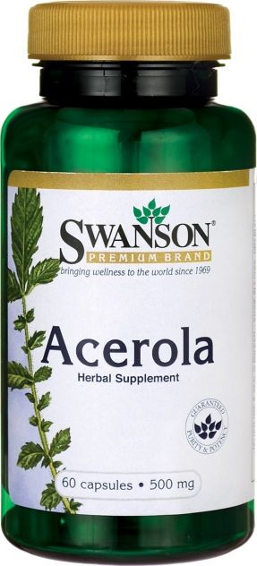 Swanson Swanson - Acerola, 500mg, 60 kapsułek