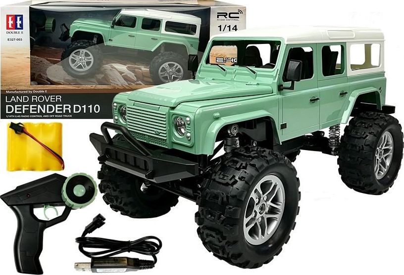 Lean Sport Auto Zdalnie Sterowane Jeep R/C Zielony 1:14 2.4G