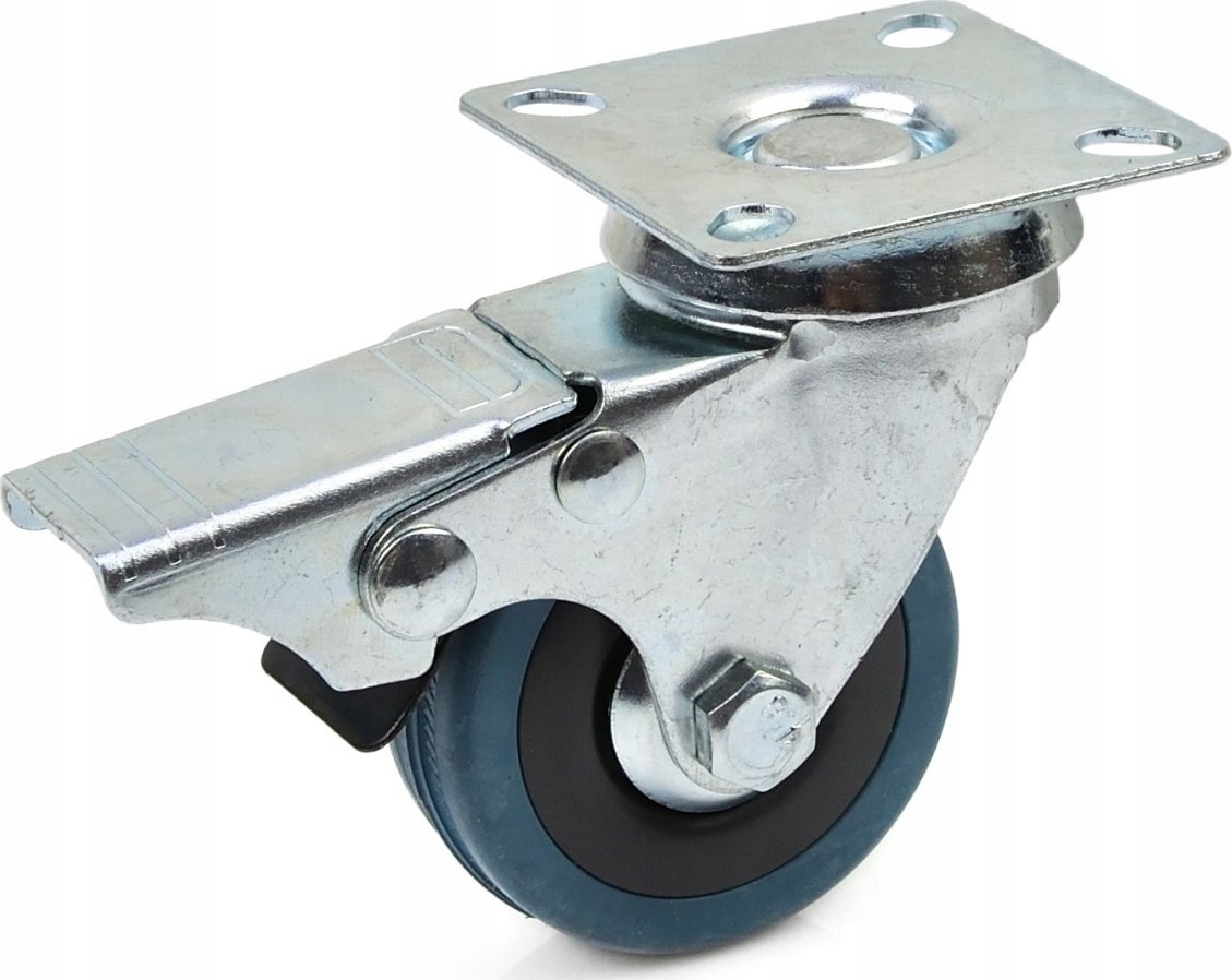 Geko Koło obrotowe z hamulcem 50mm PP/guma (100)