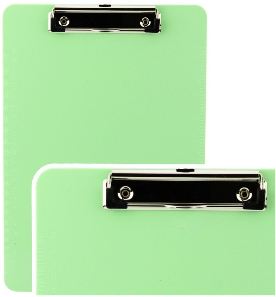 Podkładka Deska Z Klipem Do Pisania Miarka A4 Plastikowa Zielona