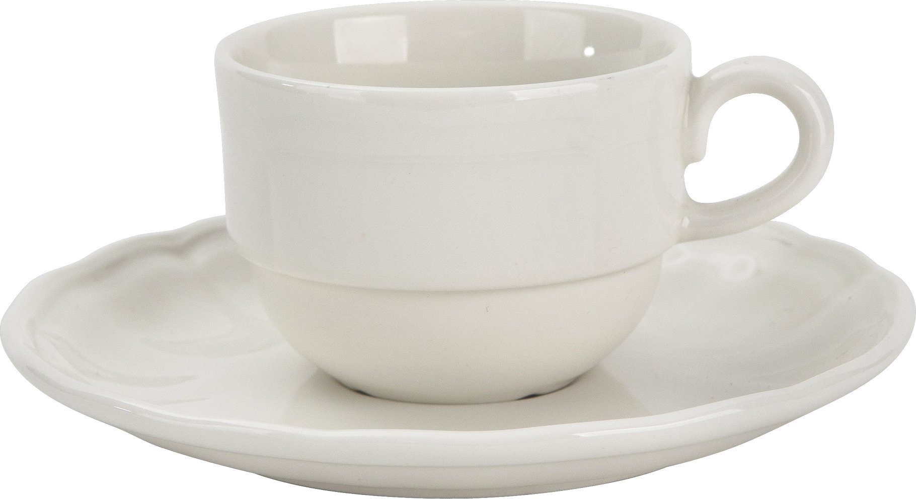 Karolina Filiżanka do espresso 100 ml ze spodkiem Castel Cream