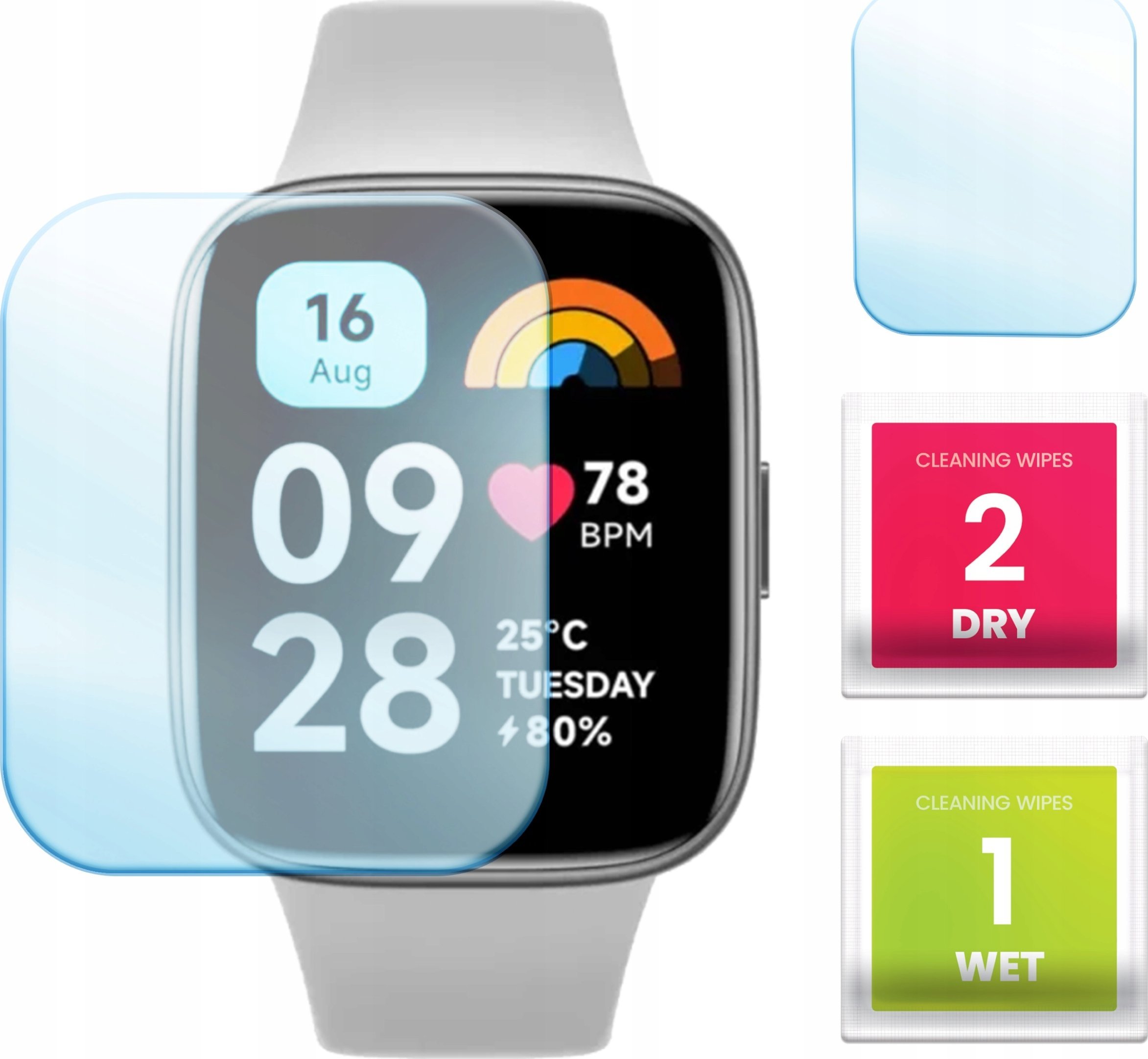 Hello Case Szkło Hybrydowe do Xiaomi Redmi Watch 3 Active (Szybka, Szkiełko, Ochronne)