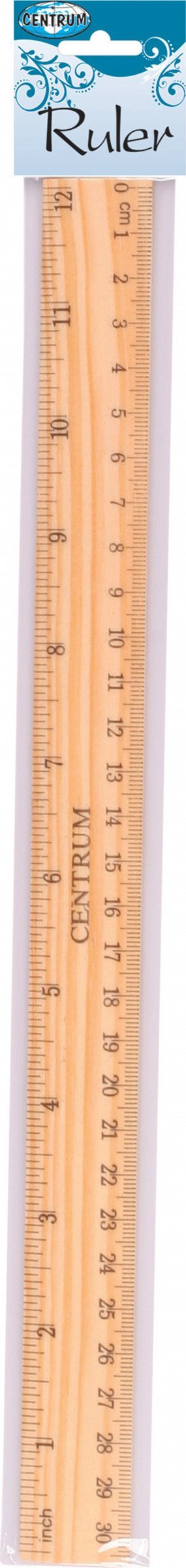 Centrum Linijka drewniana 30cm CENTRUM 80942