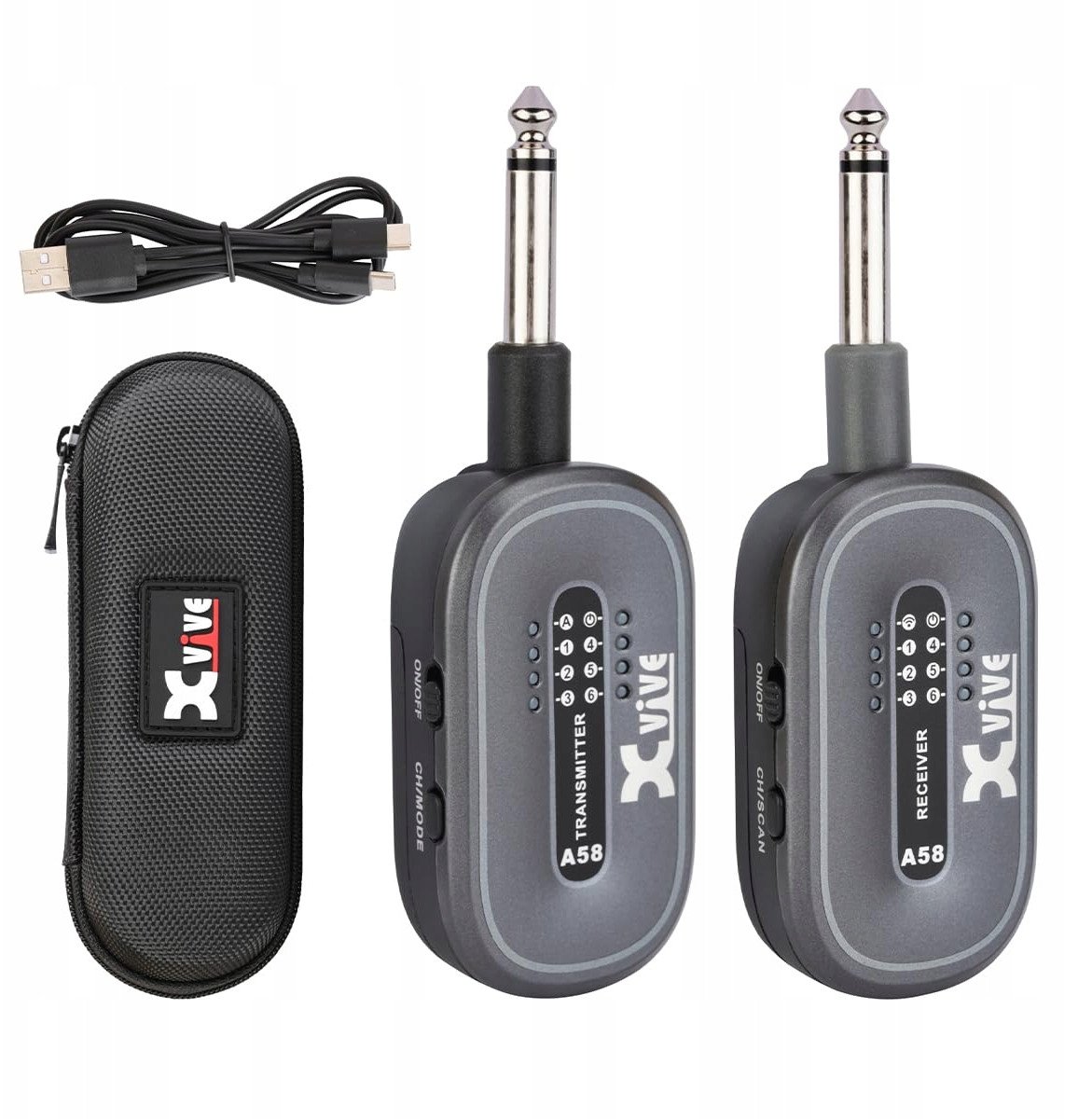 XVive Bezprzewodowy system gitarowy XA58 z etui