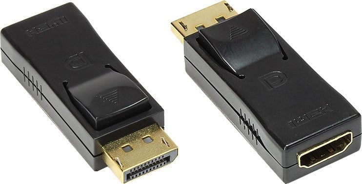 Adapter AV Alcasa HDMI - DisplayPort F/M Czarny