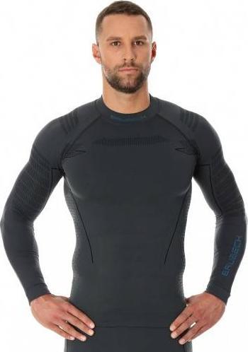 Brubeck Bluzka męska Thermo z długim rękawem, grafitowa, r. S (LS13040)